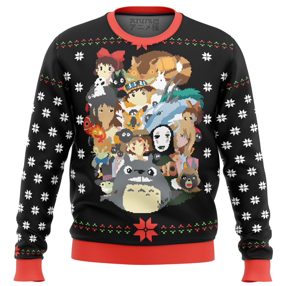 Studio Ghibli Xmas Main Ugly Christmas Sweater - Fullmetal Alchemist Merch