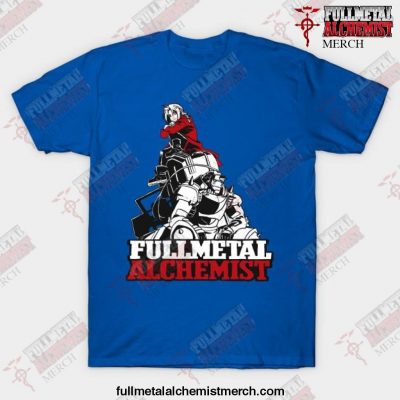 Fullmetal Alchemis Brotherhood Unisex T-Shirt Blue / S