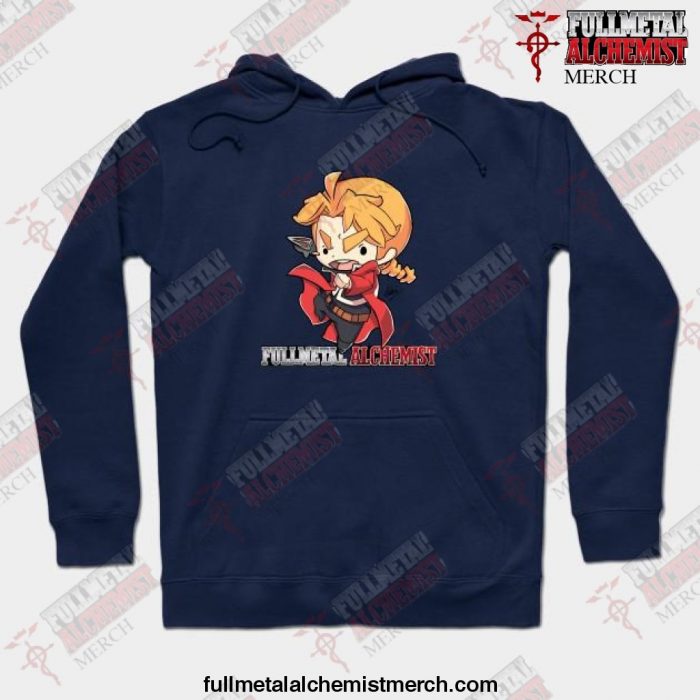 Fullmetal Alchemist Edward Elric Hoodie Navy Blue / S