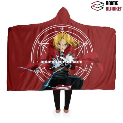 Fullmetal Alchemist Hooded Blanket #02 Adult / Premium Sherpa - Aop