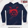 Fullmetal Alchemist I Am Homunculus Hoodie Navy Blue / S