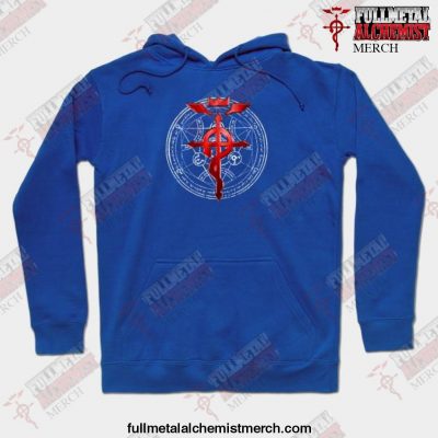 Fullmetal Alchemist Transmutation Symbol Hoodie Blue / S