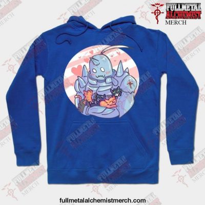 Fullmetal Alphonse And Kittens Hoodie Blue / S