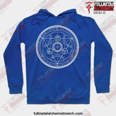 Human Transmutation Fullmetal Alchemist Hoodie Blue / S