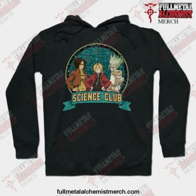Science Club Fullmetal Alchemist Hoodie Black / S