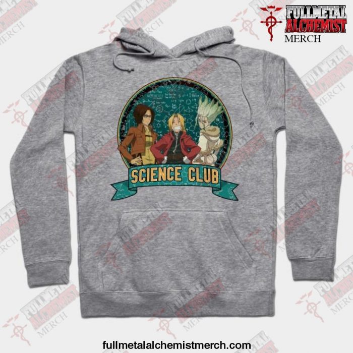 Science Club Fullmetal Alchemist Hoodie Gray / S