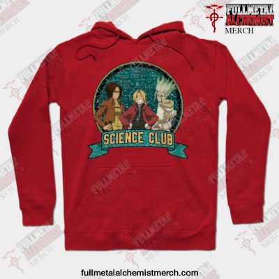 Science Club Fullmetal Alchemist Hoodie Red / S