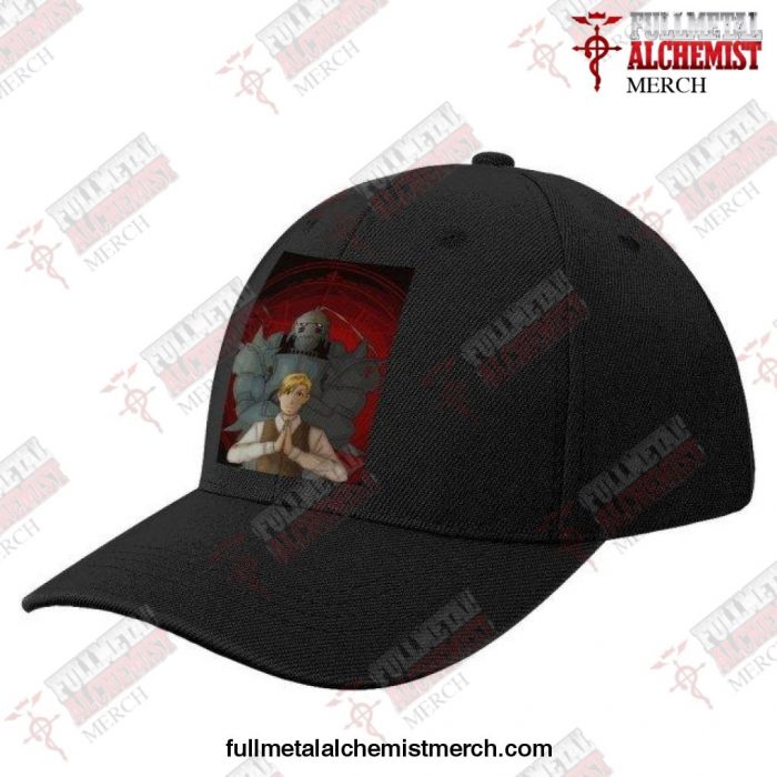 2021 Fullmetal Alchemist Brotherhood Baseball Cap Black-Style15-157 / China One Size