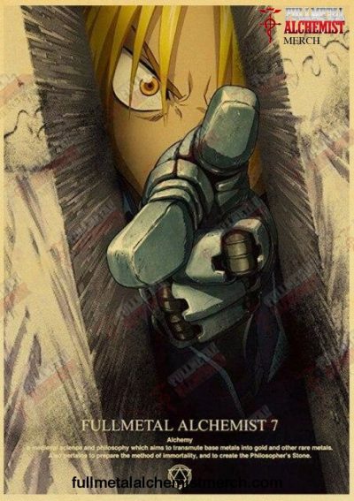 Fullmetal Alchemist 7 Kraft Paper Poster