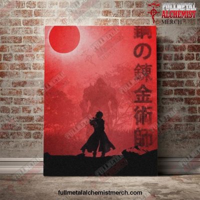 Fullmetal Alchemist Red Sun Canvas Wall Art