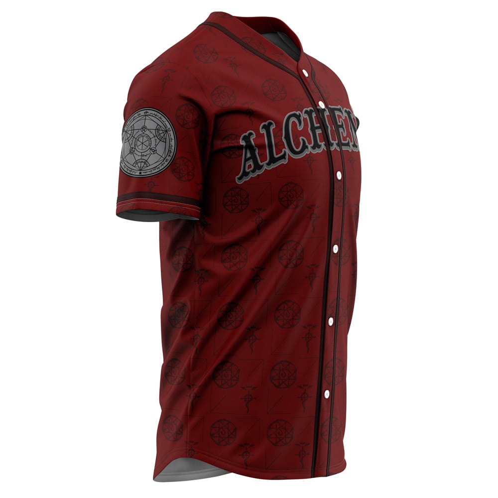 Alchemists Elric Fullmetal Alchemist Baseball Jersey - Fullmetal ...