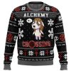 Alchemy Crossing FMA PC Ugly Christmas Sweater FRONT mockup - Fullmetal Alchemist Merch