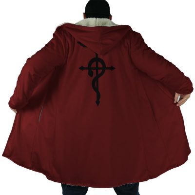 Edward Elric Full Metal Alchemist Hooded Cloak Coat NO HOOD Mockup - Fullmetal Alchemist Merch