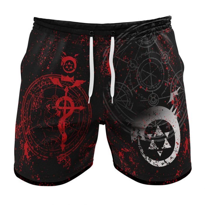 Gym Short front 9 - Fullmetal Alchemist Merch