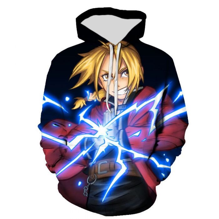 New Casual 3D Printed Fullmetal Alchemist Men Women Children Streetwear Hoodies Fashion Sleeve Boy Girl Kids 3 - Fullmetal Alchemist Merch