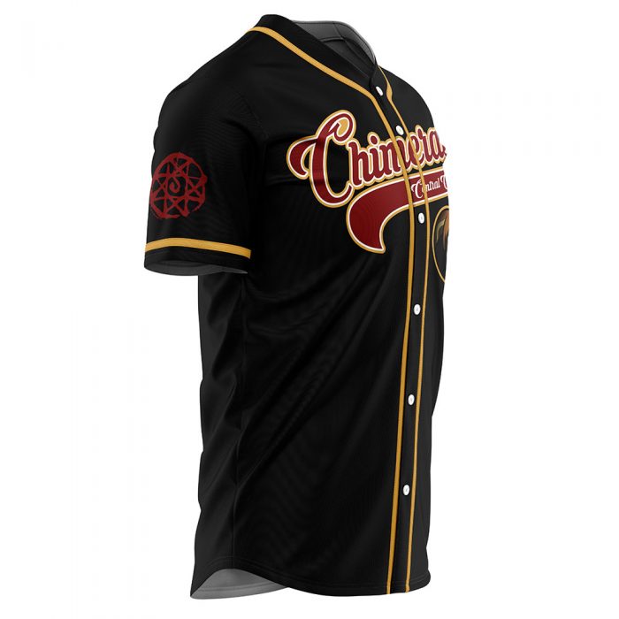 Personalized Central City Chimeras AOP Baseball Jersey SIDE Mockup - Fullmetal Alchemist Merch