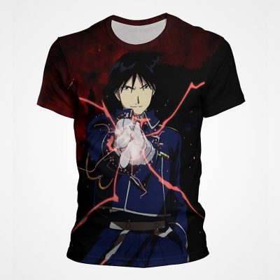Summer Fullmetal Alchemist T Shirts Anime 3D Print Streetwear Boy Girl Casual Fashion Oversized T Shirt 1 - Fullmetal Alchemist Merch