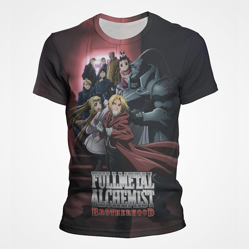 Fullmetal Alchemist Brotherhood Anime T Shirt 100% Cotton Fullmetal  Alchemist Characters Fullmetal Alchemist Dog Fullmetal - AliExpress