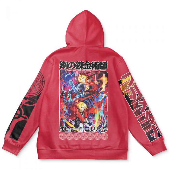 ed Flat Hoodie back - Fullmetal Alchemist Merch