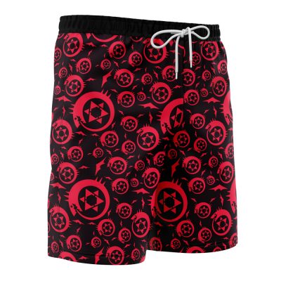 ouro Hawaiian Swim Trunks Board Shorts side Knot - Fullmetal Alchemist Merch