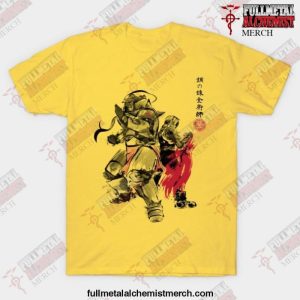 brotherhood sumi e t shirt yellow s 584 700x700 1 - Fullmetal Alchemist Merch