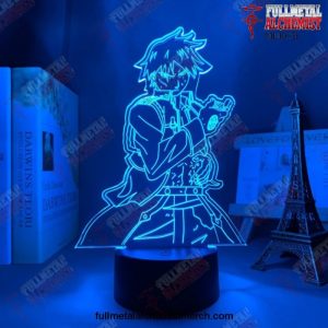 3D Lamp Fullmetal Alchemist Roy Mustang Led Light - Fullmetal Alchemist Merch