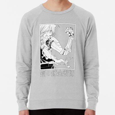 ssrcolightweight sweatshirtmensheather greyfrontsquare productx1000 bgf8f8f8 10 - Fullmetal Alchemist Merch